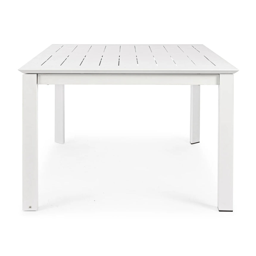 Mesa extensible Konnor 100-160x160, blanco