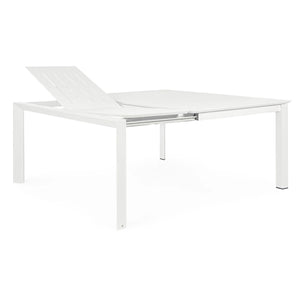Mesa extensible Konnor 100-160x160, blanco