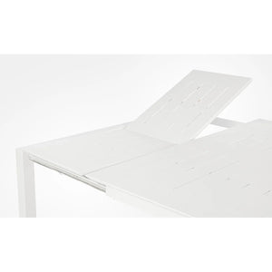 Mesa extensible Konnor 100-160x160, blanco