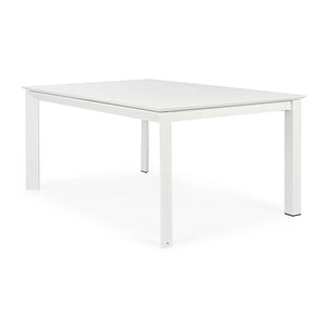 Mesa extensible Konnor 100-160x160, blanco