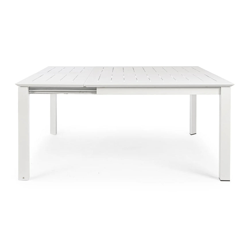 Mesa extensible Konnor 100-160x160, blanco