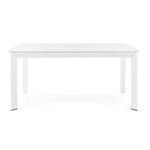 Mesa extensible Konnor 100-160x160, blanco