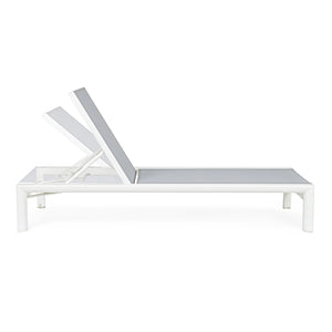 Tumbona Skipper New con ruedas, blanco