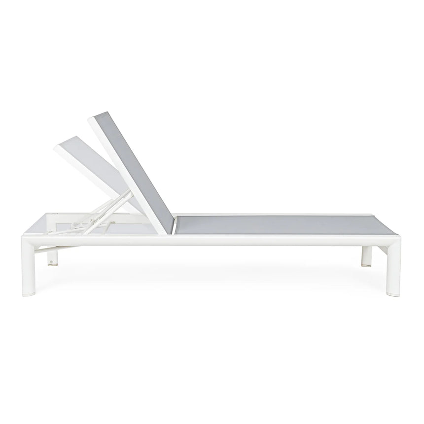 Tumbona Skipper New con ruedas, blanco