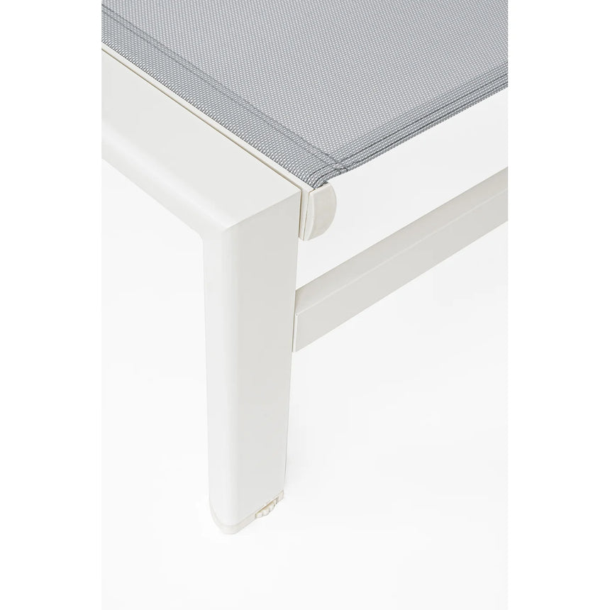 Tumbona Skipper New con ruedas, blanco