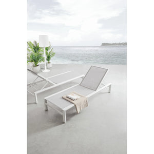 Tumbona Skipper New con ruedas, blanco