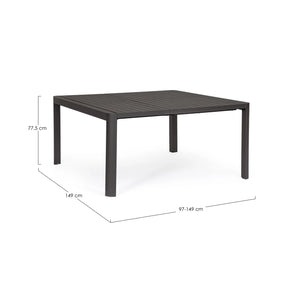 Mesa extensible Kiplin 149X97/149, antracita