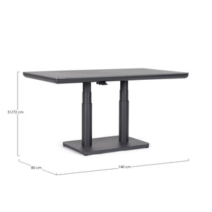 Mesa Miguel 140X80X51/72, antracite