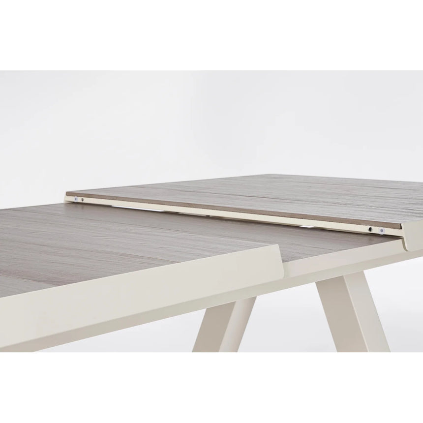 Mesa extensible Krion 163-203x93, pelican