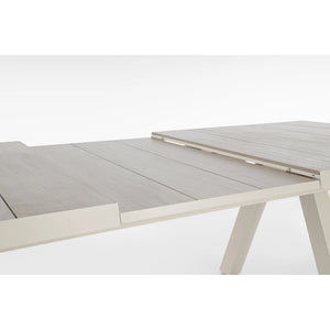 Mesa extensible Krion 205-265x103cm, pelican