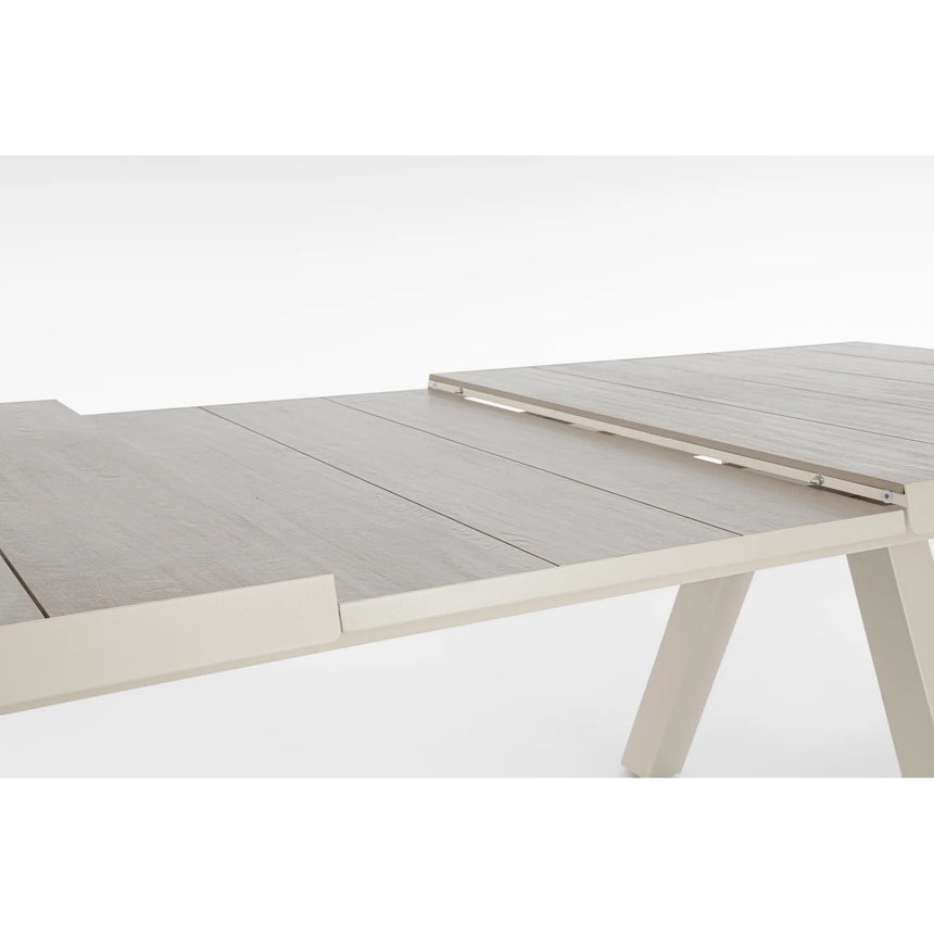 Mesa extensible Krion 205-265x103cm, pelican