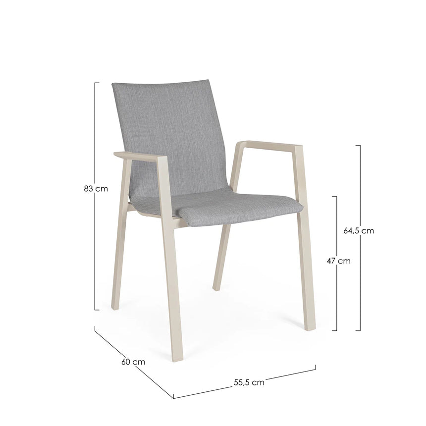 Silla con brazos Odeon, pelican