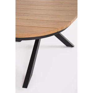 Mesa Zelmar 218x115cm, antracita/timber