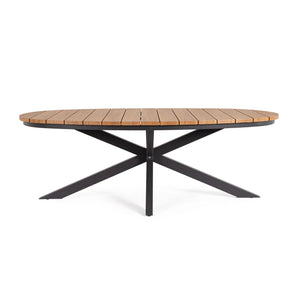 Mesa Zelmar 218x115cm, antracita/timber