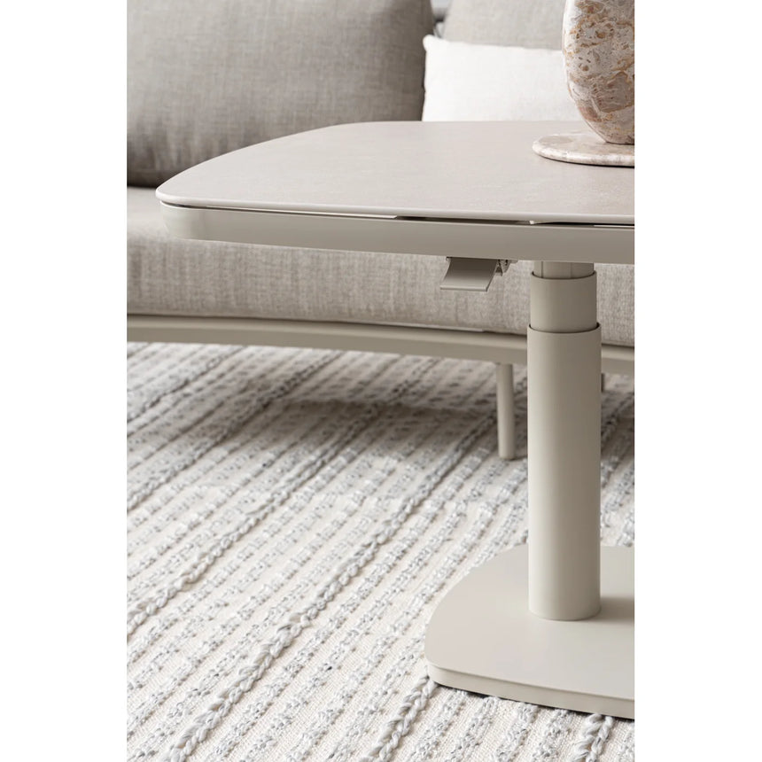 Mesa elevable Talete 135x83x51/72, pelican