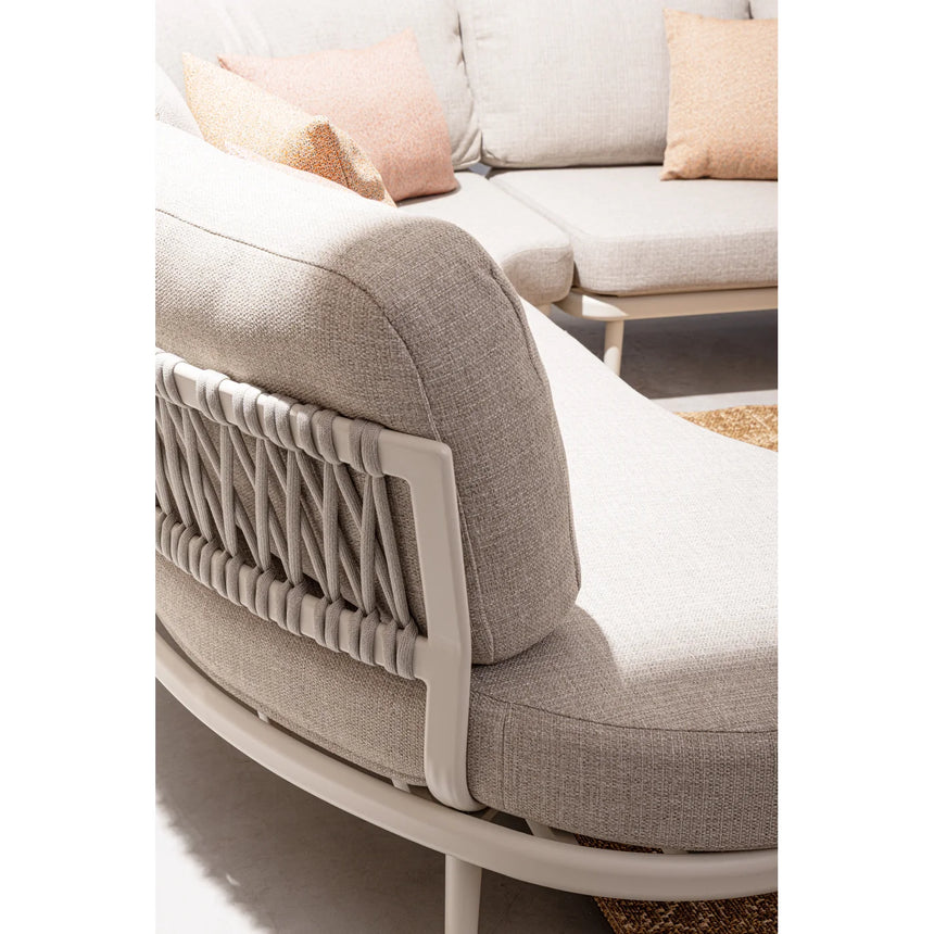 Conjunto sofá exterior Helios, pelican (sin mesas)