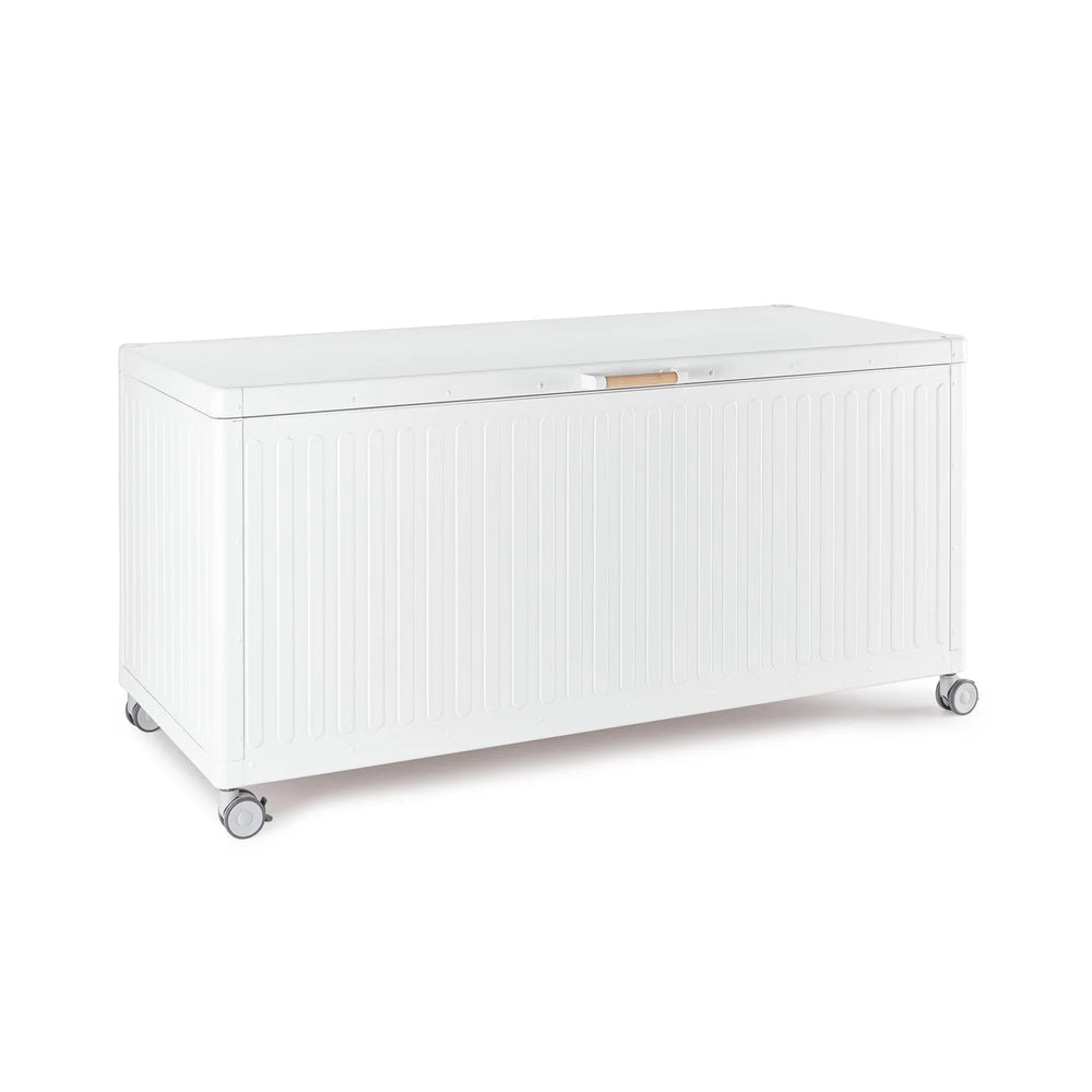 Baú de exterior com rodas Ocean, branco S