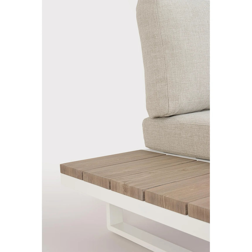 Conjunto de sofá de canto com almofadas Zelmar vapor