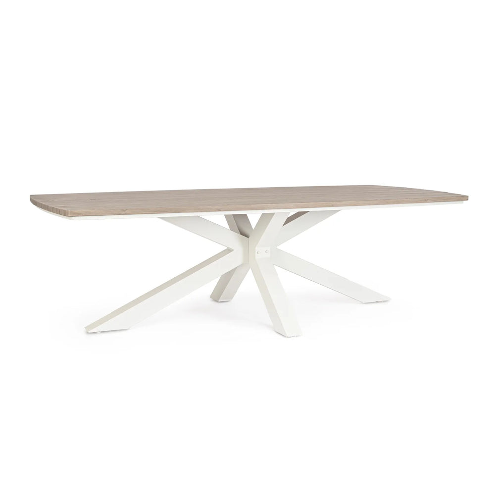 Mesa Zelmar 260x118cm, vapor/madeira