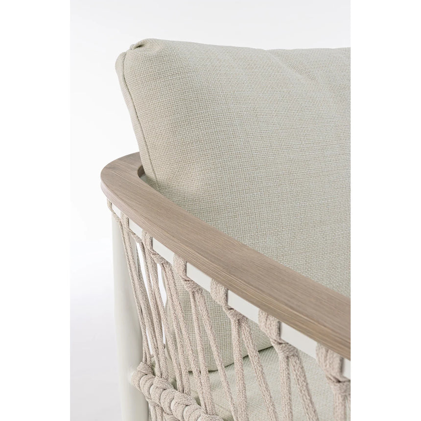 Sillón con cojines Fenix, vapor