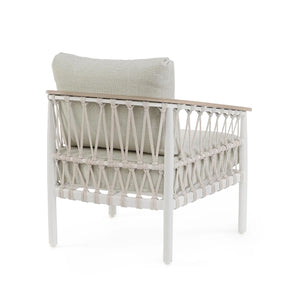 Sillón con cojines Fenix, vapor