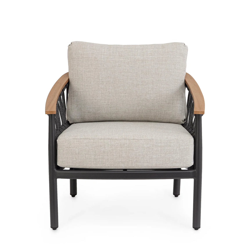 Sillón con cojines Fenix, antracita