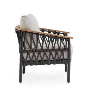 Sillón con cojines Fenix, antracita