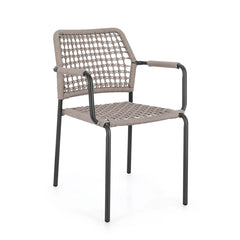 Silla de exterior con brazos Rajada, antracita/khaki