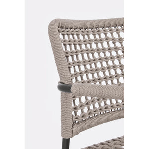 Silla de exterior con brazos Rajada, antracita/khaki