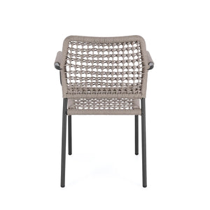 Silla de exterior con brazos Rajada, antracita/khaki