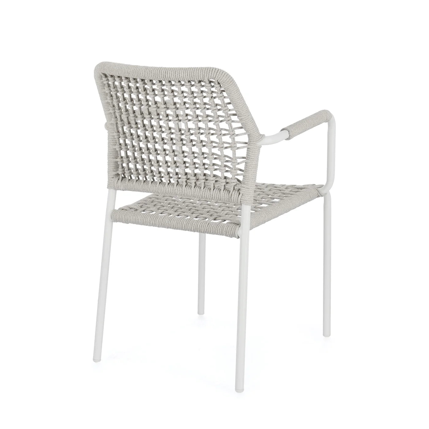 Silla de exterior Bizzotto con brazos Rajada blanco