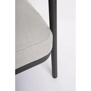 Conjunto Miravet sofá + 2 sillones + mesa, antracita/khaki