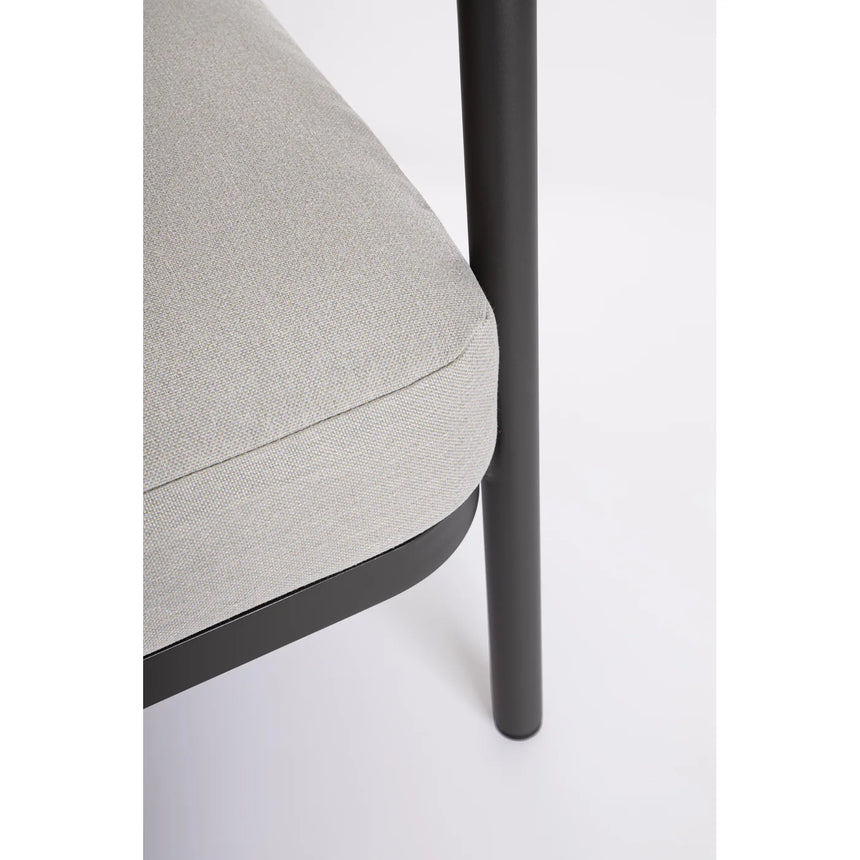 Conjunto Miravet sofá + 2 sillones + mesa, antracita/khaki