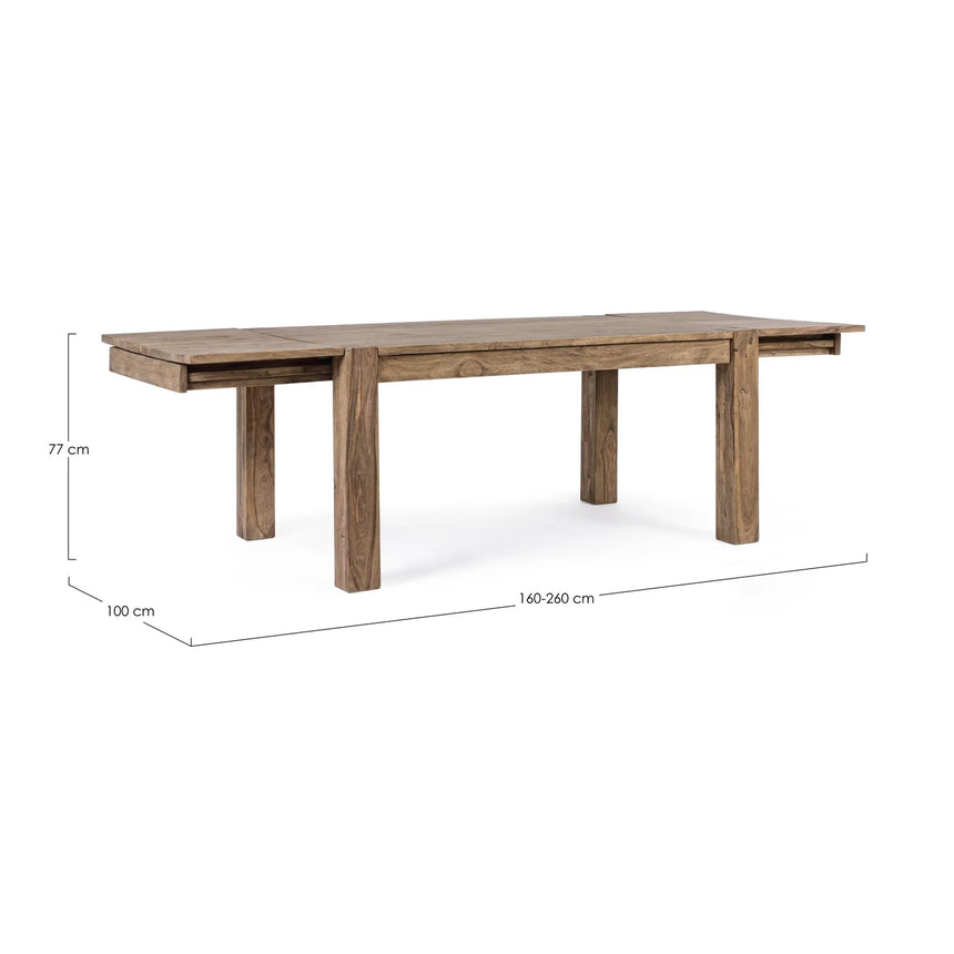 Mesa extensible Salford 160-260x100