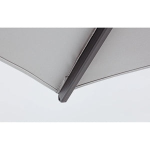 Chapéu de sol excêntrico Ines 3x3m, cinza claro