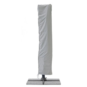 Chapéu de sol excêntrico Ines 3x3m, cinza claro