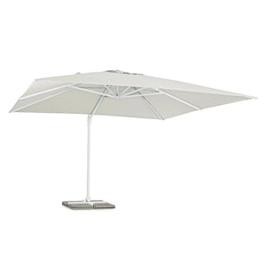 Guarda-sol excêntrico Eden 4x4, branco-natural