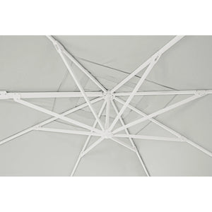 Guarda-sol excêntrico Eden 4x4, branco-natural