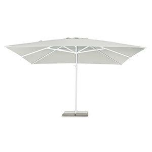 Guarda-sol excêntrico Eden 4x4, branco-natural