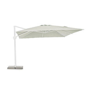 Guarda-sol excêntrico Eden 4x4, branco-natural