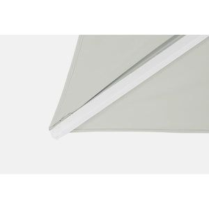 Guarda-sol excêntrico Eden 4x4, branco-natural