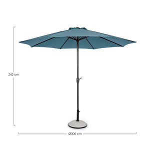 Parasol Kalife Ø3m, cloud azul