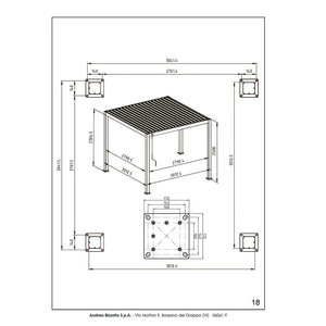 Pérgola Ocean 3x3, antracita