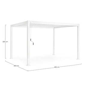 Pérgola Ocean 3x4, blanco