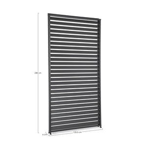 Parasol lateral pérgola Ocean Marea 123cm, antracita