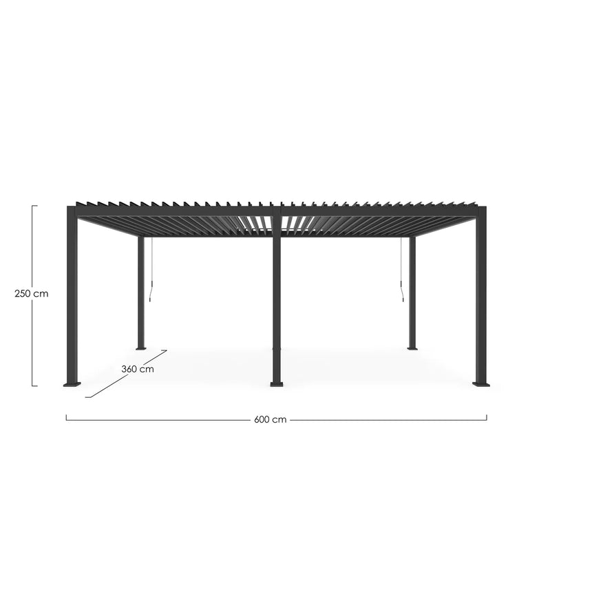 Pérgola Ocean 3.6x6, antracite