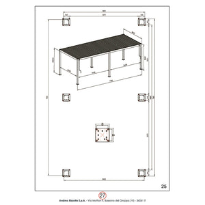Pérgola Ocean 3.6x7.2, antracita