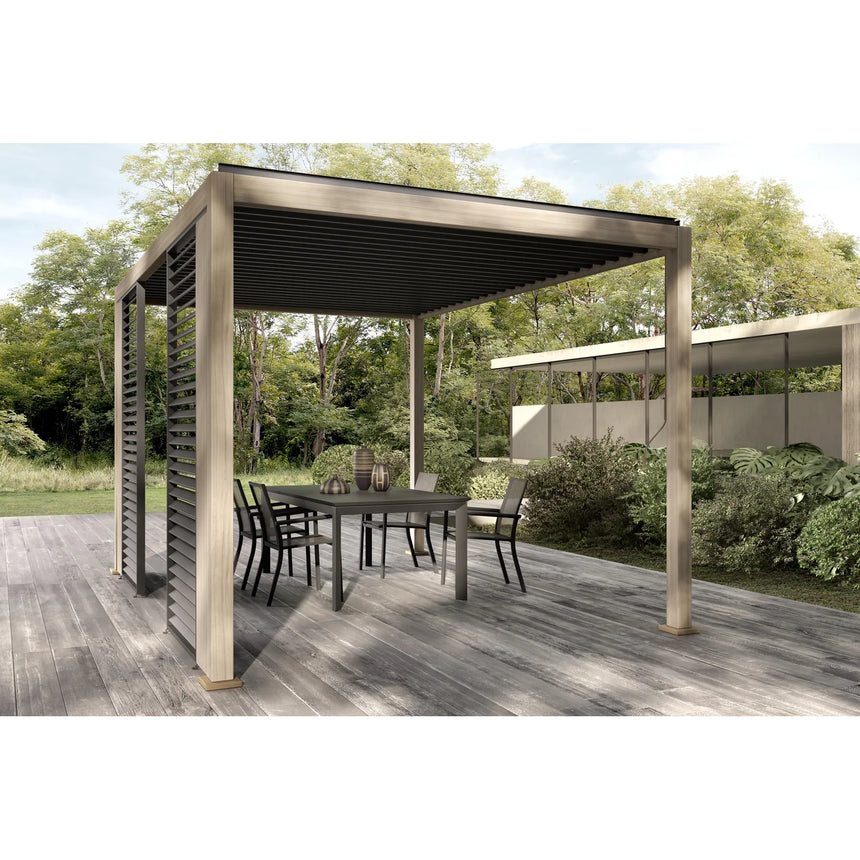 Pérgola Ocean 3x4, natural-antracita