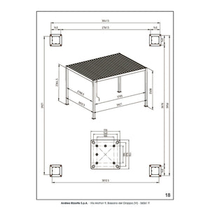 Pérgola Ocean 3x4, natural-antracita