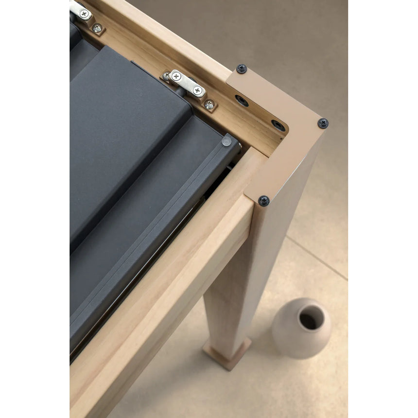 Pérgola Ocean 3x4, natural-antracita